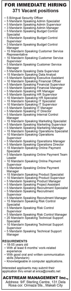 Acstream Management Inc.